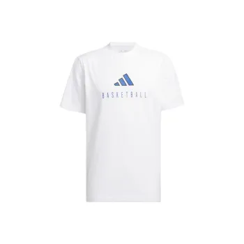 Adidas Free Shipping With AdiClub Worldwide Hoops Logo Performance Graphic Tee