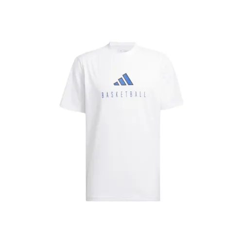 Adidas Free Shipping With AdiClub Worldwide Hoops Logo Performance Graphic Tee