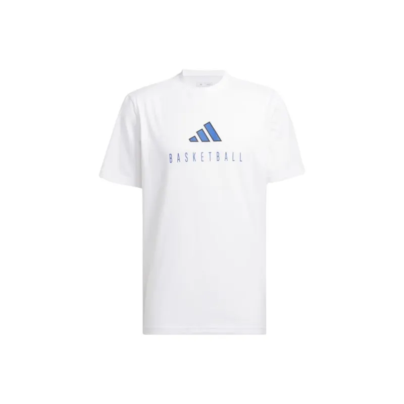 Adidas Free Shipping With AdiClub Worldwide Hoops Logo Performance Graphic Tee-0