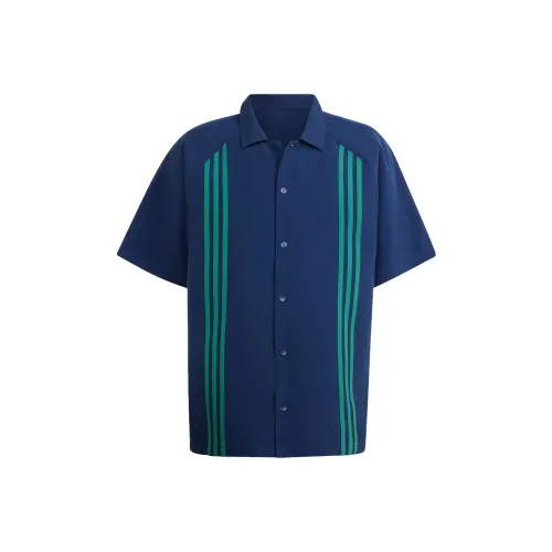 Adidas Originals tokyo Adidas Originals X Korn Co branded Series Shirts Men Dark Blue