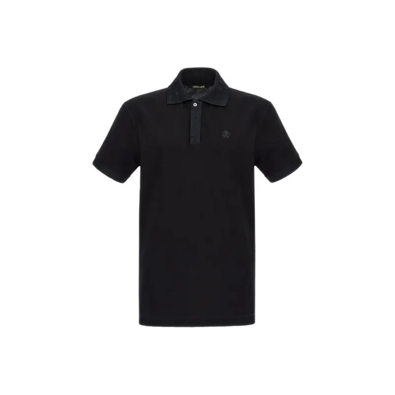 Roberto Cavalli Logo embroidered Polo Shirt-0