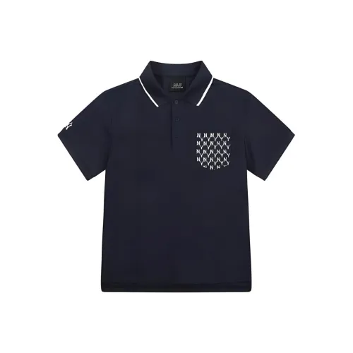 MLB New York Yankees Polo Shirts Men Navy Blue
