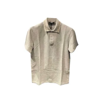 VERSACE SS24 Polo Shirt Men's Gray