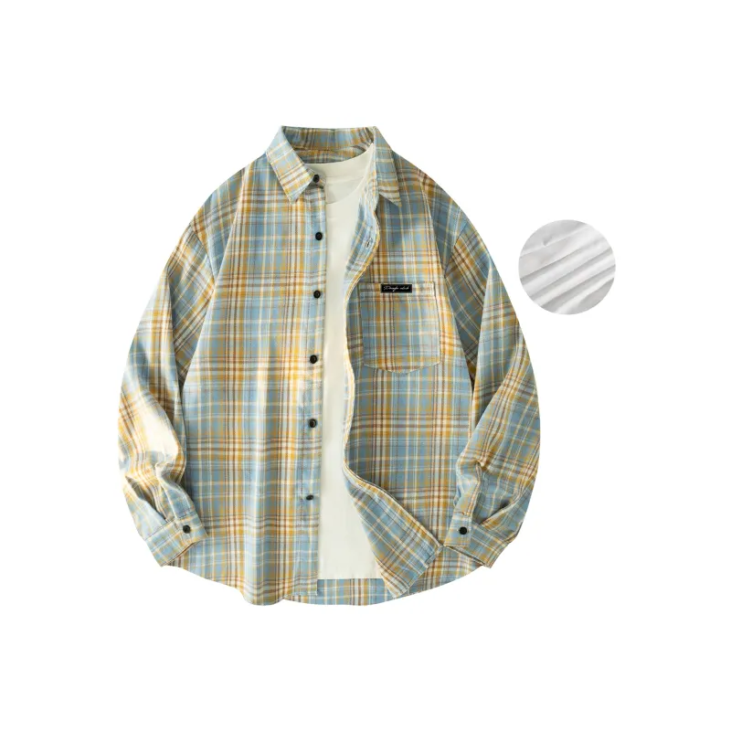 PAEFA Shirt Fleece Lined Thin Unisex-13