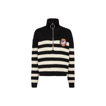 BALMAIN Trucker Striped Pullover