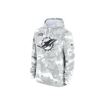 Nike Miami Dolphins Salute To Service Primary Edge Club Men's Nike Nfl Pullover Hoodie
