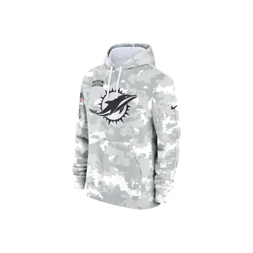 Nike Miami Dolphins Salute To Service Primary Edge Club Men's Nike Nfl Pullover Hoodie