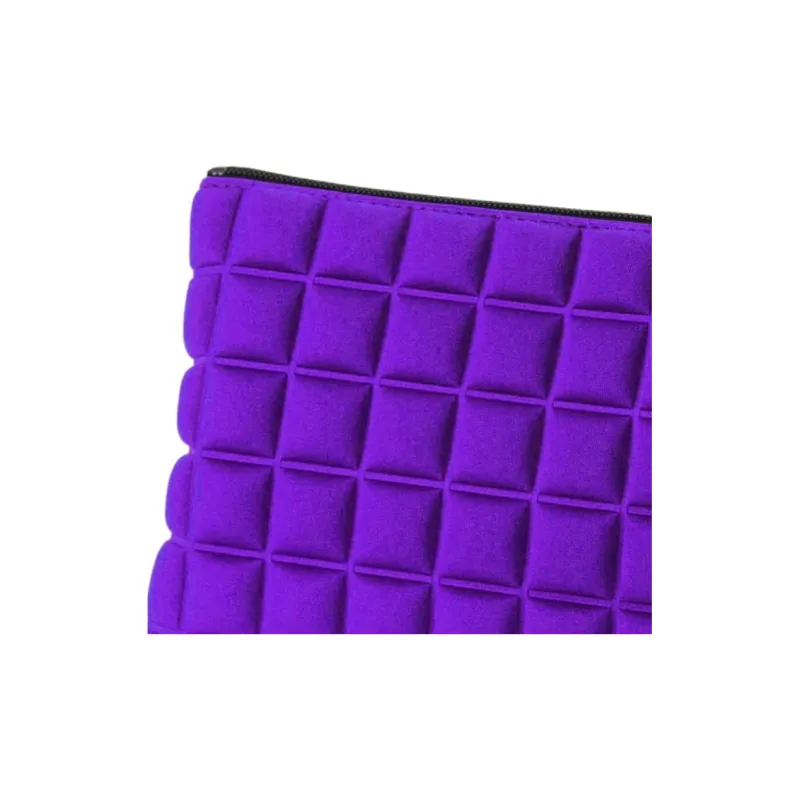 BPRIME 3D Cube Molded Fabric Wallet Women's Bright Purple-3
