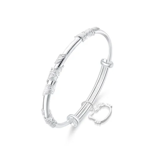 Master Kim Sterling Silver Adjustable Bangle Women's