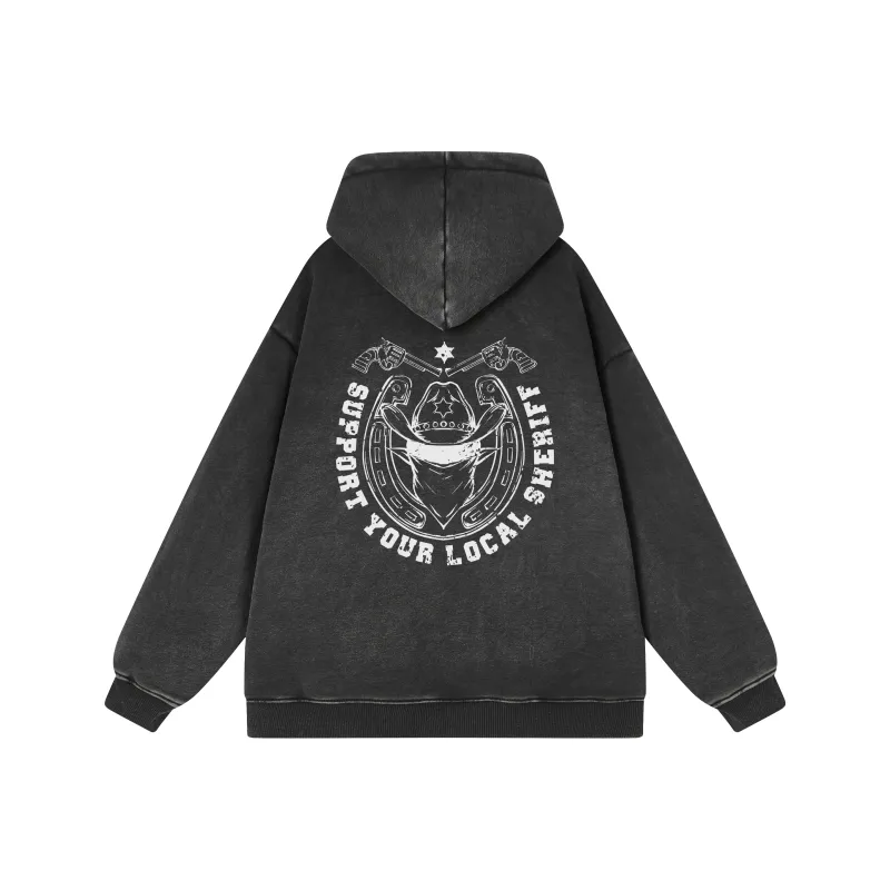FAKE VINTAGE Sweatshirt Unisex Black-0