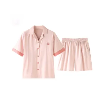 ZAO FU NIAO Pajama Set Women's Cherry Pink