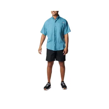 Columbia PFG Tamiami II Short Sleeve Shirt Shirt Men's Canyon Blue