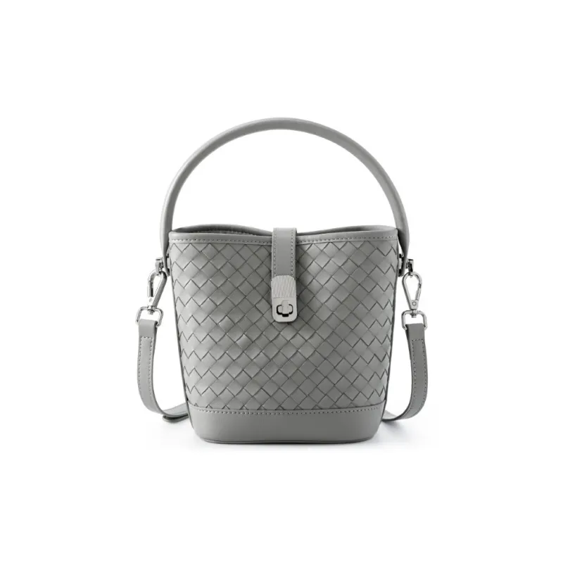 VANDEE Top Grain Sheepskin Bucket Bag, Shoulder Bag, Crossbody Bag, Handbag Women's Multicolor-5