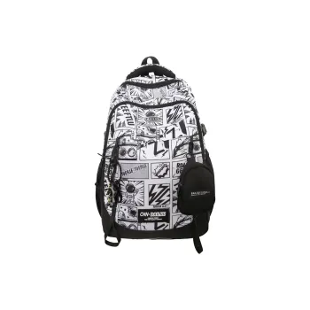 Huangmu Nylon Backpack Regular Unisex Multicolor