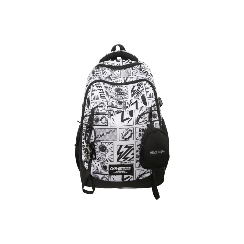 Huangmu Nylon Backpack Regular Unisex Multicolor-6