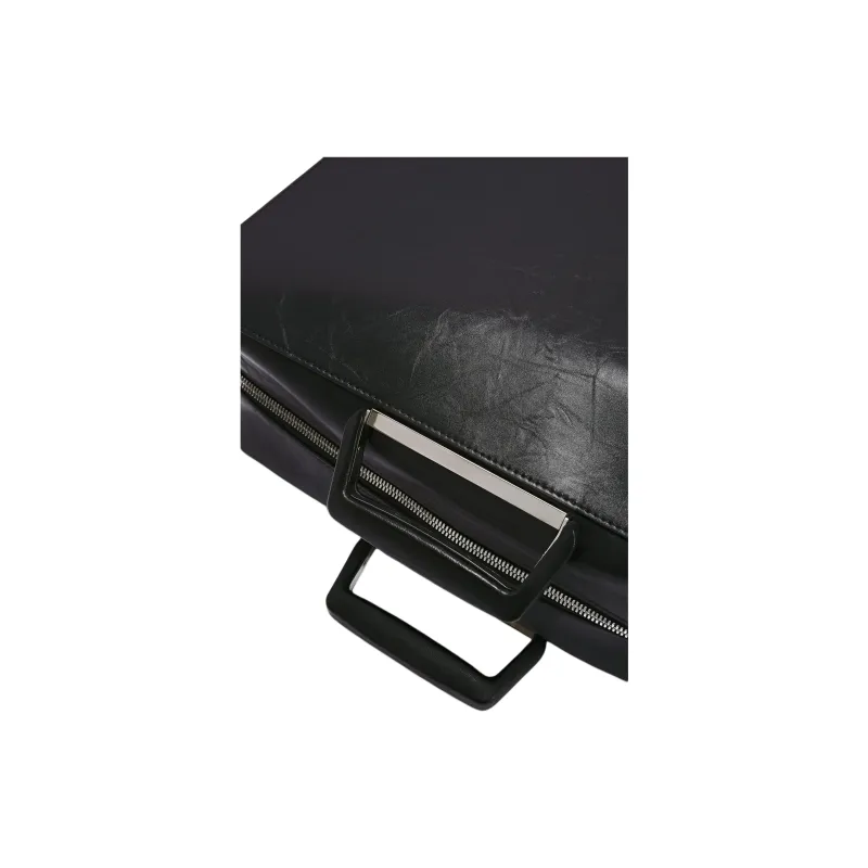 JIL SANDER Calfskin Briefcase Men's Black-3