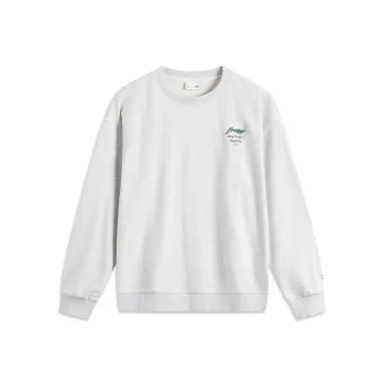 LiNing Sports Fashion Collection Sweatshirt Unisex Heather Gray Deep Antarctic Gray