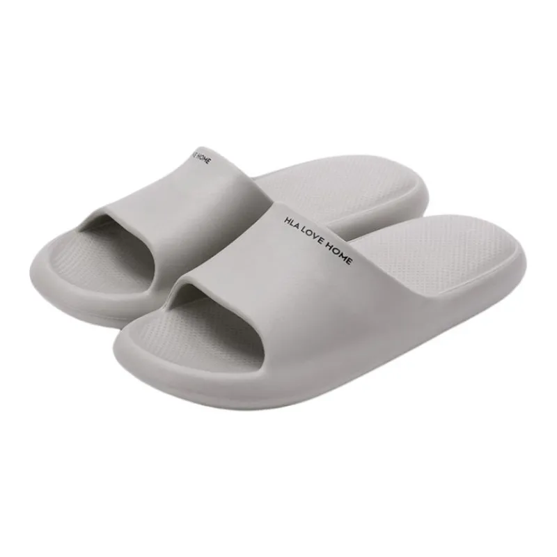 HLA Couple Home Slippers, Summer Minimalist Style Lightweight Bathroom Bathing Slip Resistant Slippers-13