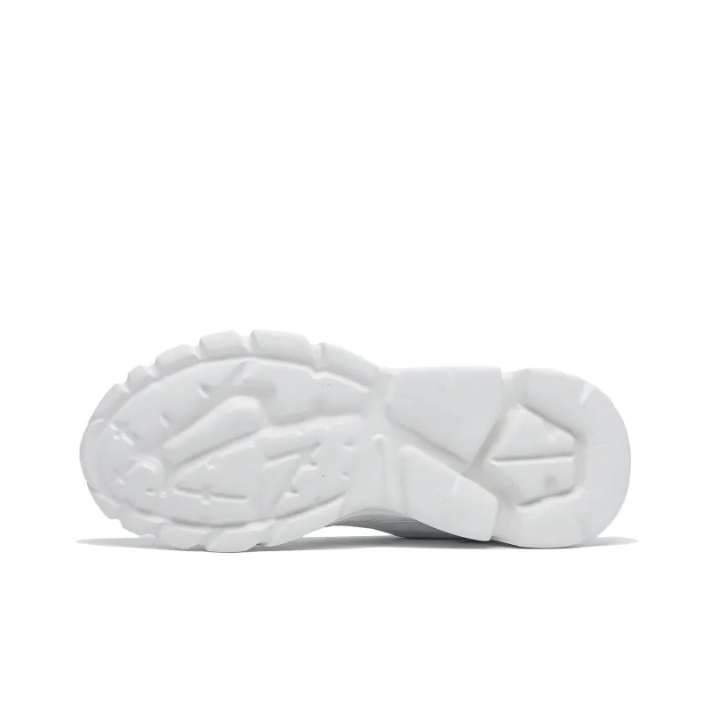 Singing Cushioning, Breathable, Lightweight Low Top Chunky Sneakers Unisex White-4