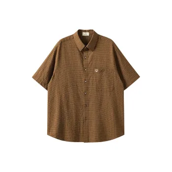 WILLIAM FOX&SONS Shirt Unisex Orange Plaid
