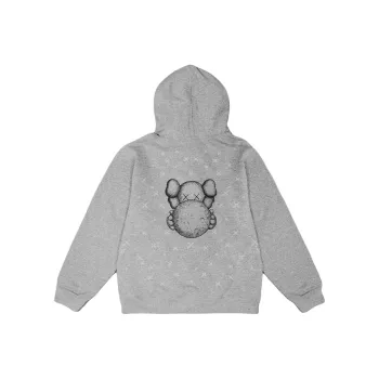 KAWS Shanghai Station Limited Edition Series Sweatshirts Unisex Gray