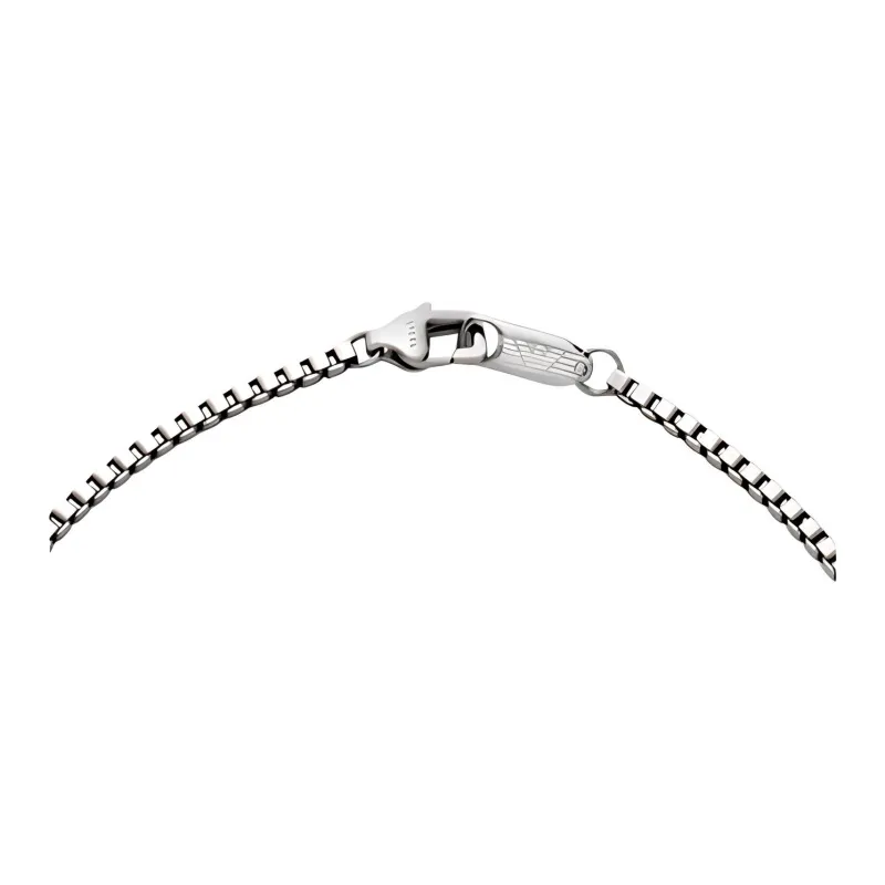 EMPORIO ARMANI Stainless Steel Necklaces Men's Silver-4