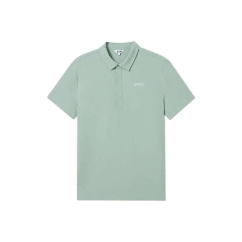 AIGLE Polo Shirt Men's Gray Mint-0