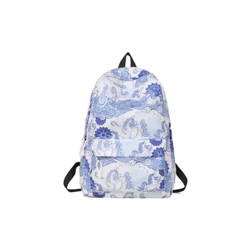Yalu Nylon Backpack Unisex Multicolor-9