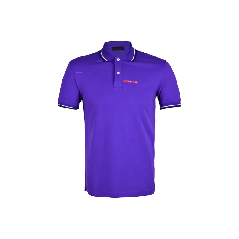 PRADA Polo Shirts Men Purple-0