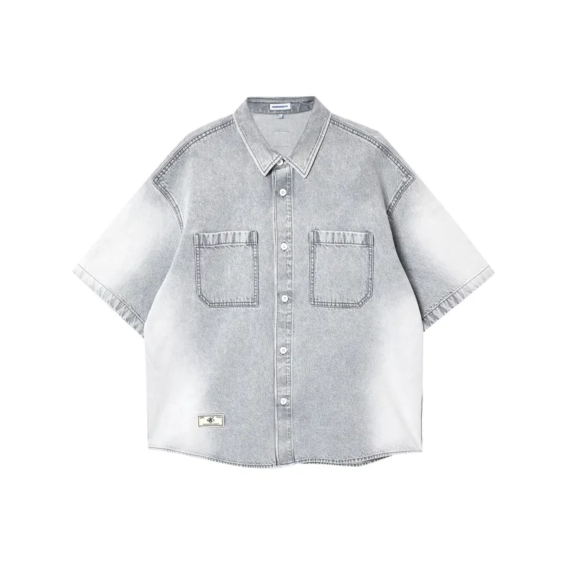 JACK JONES· Shirt Men's A17 Medium Gray Denim-0