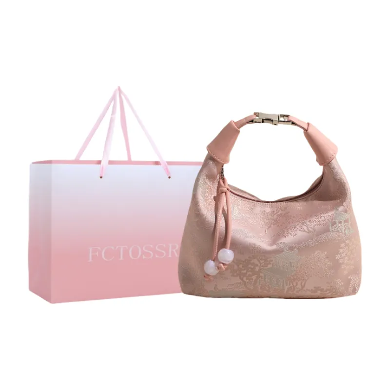 FCTOSSR Fabric Crescent Bag, Crossbody Handbag Women's White/Pink/Blue/Black-6
