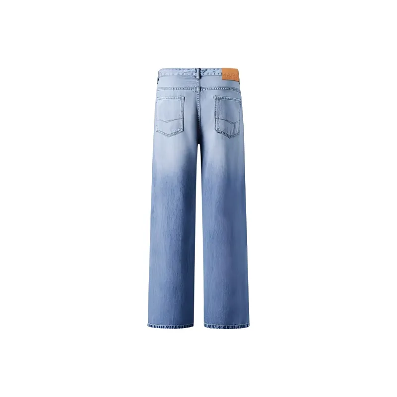 FAIRWHALE Jeans Unisex Blue White-1