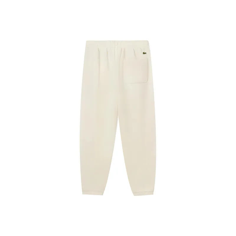 LACOSTE Knitted Sports Pants Women's Cream White-1