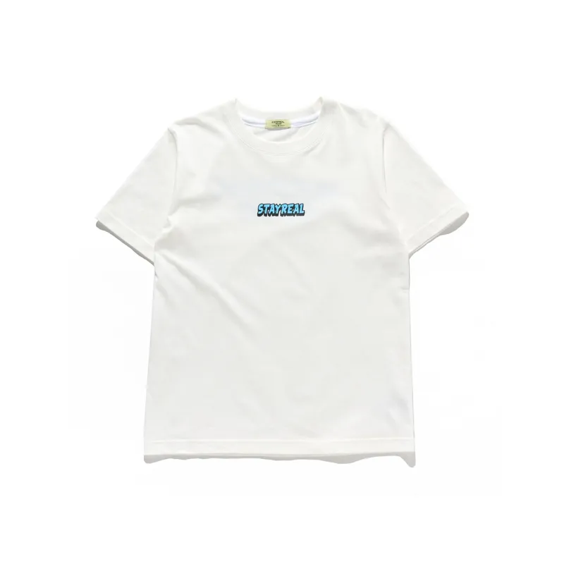 STAYREAL Multicolor Crew Neck Short Sleeved T Shirts Unisex-5