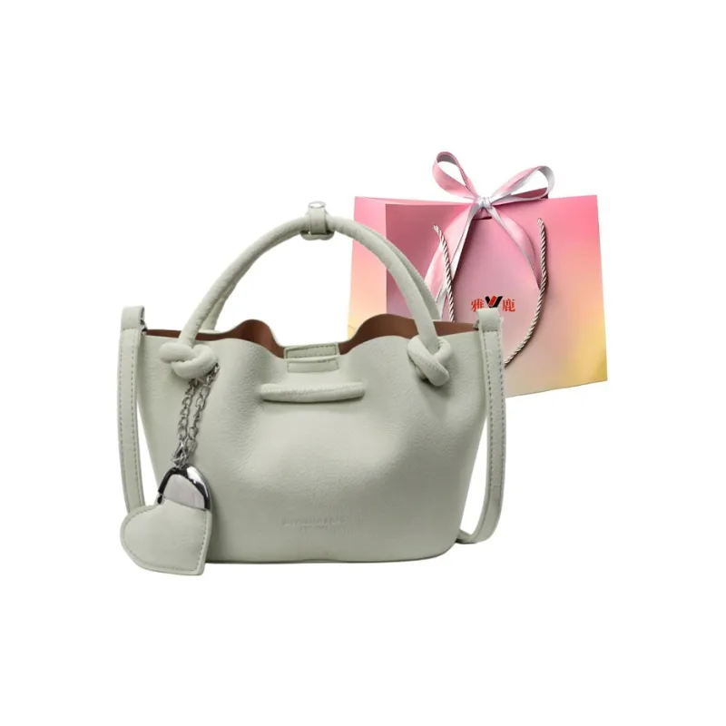 Yalu PU One Shoulder Handbag Regular Women's Black/Ecru/Pink/Green-18