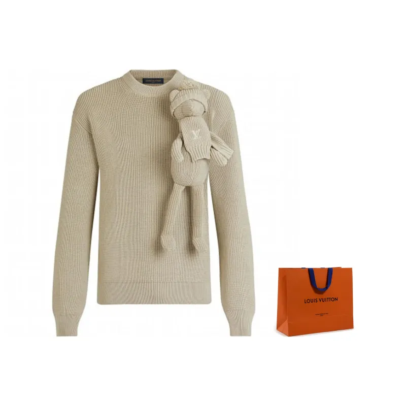 LOUIS VUITTON Knitwear Men's Beige-6