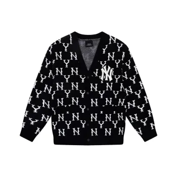 MLB Old Flower Sweaters Unisex Black