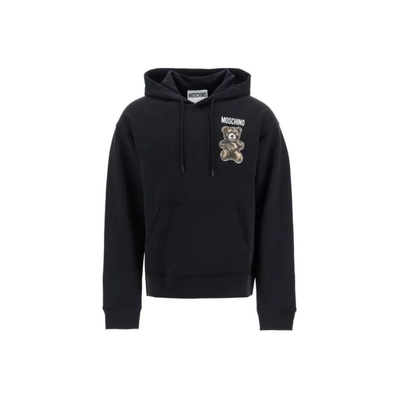 MOSCHINO Teddy Bear Printed Drawstring Hoodie-0