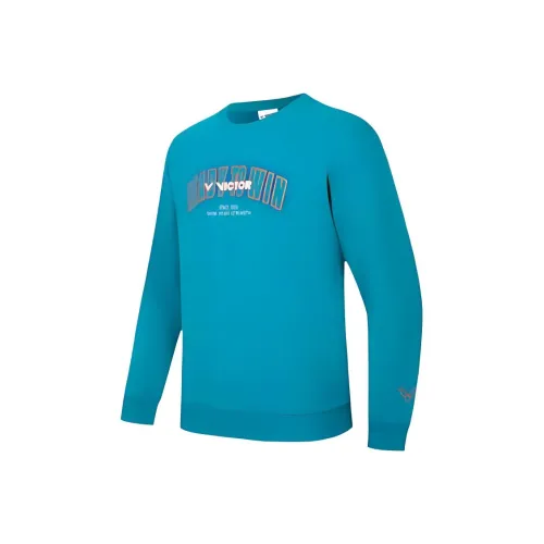 VICTOR Sweatshirt Unisex Wavy Blue