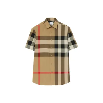 Burberry Checked Buttoned Shirt