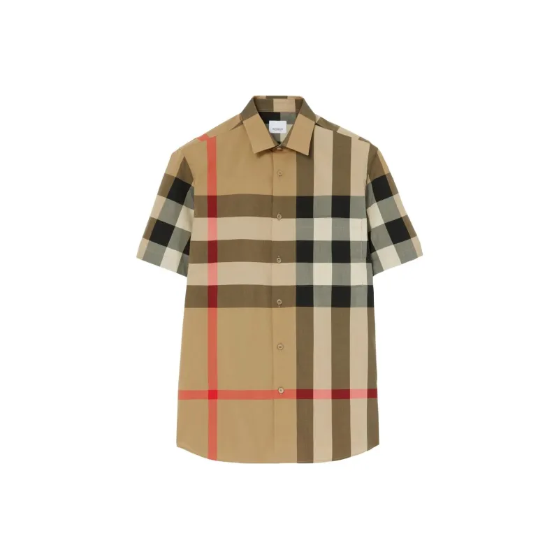Burberry Checkered Short sleeved Shirt-0
