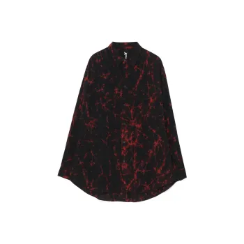 Yohji Yamamoto x JUJUTSUKAISEN Ground Y PRISON RELM Shirt Unisex Black Red