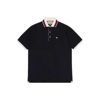 GUCCI Polo Shirts Men Navy