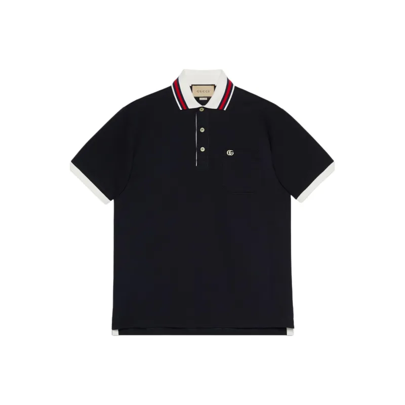 GUCCI Polo Shirts Men Navy-0