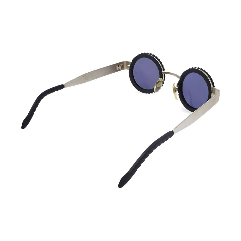 CHANEL 1990 2000s Camera Lens Round eye Sunglasses-1