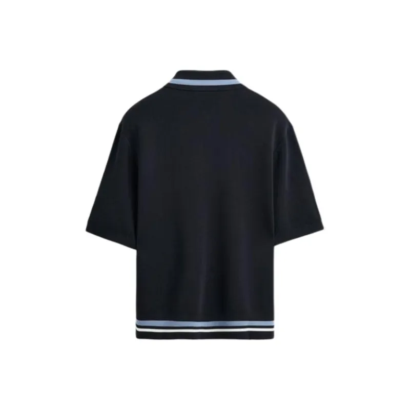 ZARA Polo Shirt Men's Deep Sea Blue-1