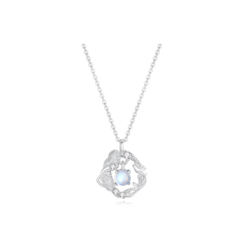 SINO GEM S999 Fine Silver Necklaces Women's-0