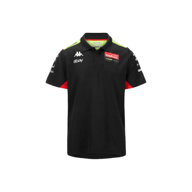 Kappa x VR46 LIANMINGKUAN Polo Shirt Men's Black-0