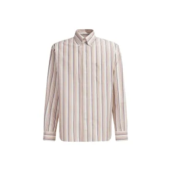 MARNI Striped Organic Cotton Patchwork Shirt