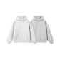 2 Pack (White Gray+Heather Gray) Buttoned